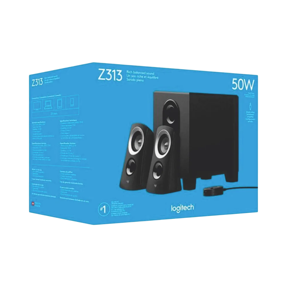 LOGITECH-Z313-Photoroom PARLANTES LOGITECH Z313 50W CON SUBWOOFER - Imagen 1