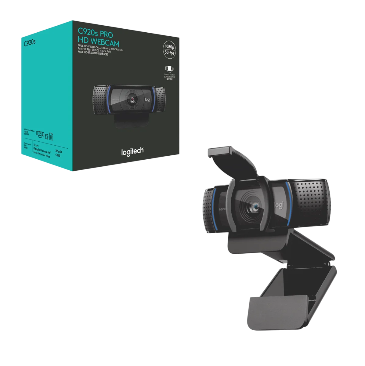 C920S-Photoroom CAMARA LOGITECH C920s PRO HD WEBCAM 1080p - Imagen 1