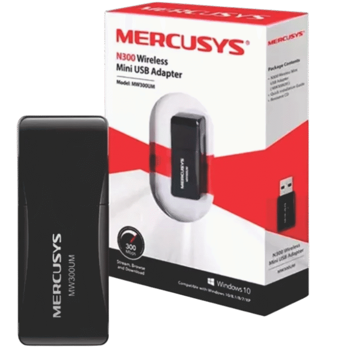 MINI ADAPTADOR USB MERCUSYS N300 WIRELESS MW300UM - Imagen 4