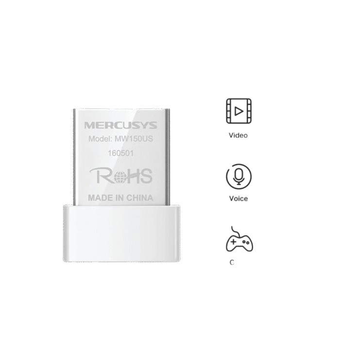 NANO ADAPTADOR USB MERCUSYS N150 WIRELESS MW150US - Imagen 2