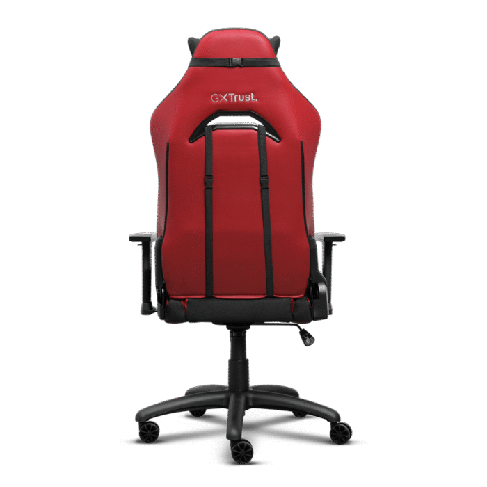 Silla Gamer Trust Ruya Roja y Azul | Diseño Ergonómico | Reclinable | Ajuste de Altura | Acabado Premium Rojo/Azul - Imagen 4