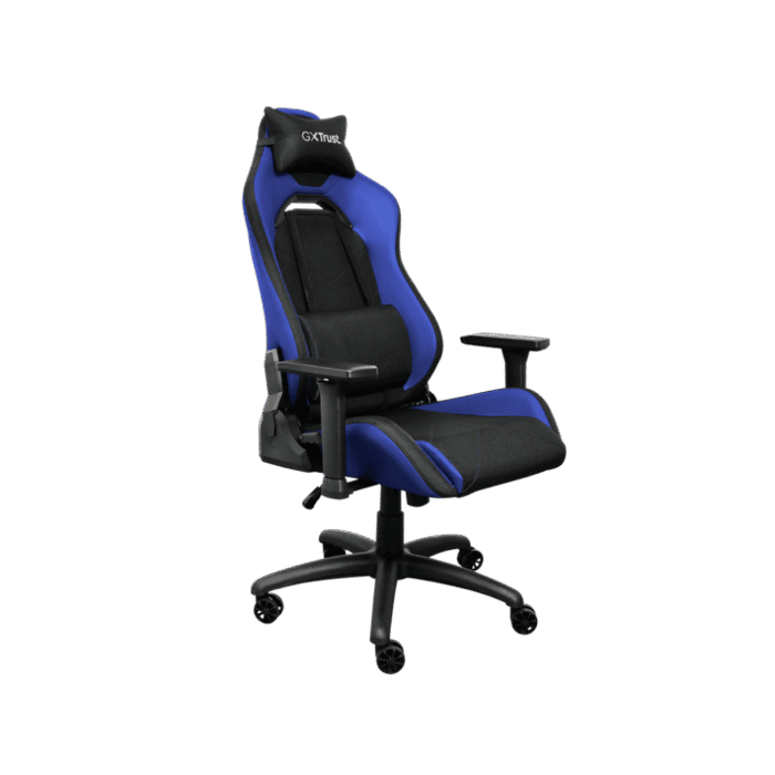Silla Gamer Trust Ruya Roja y Azul | Diseño Ergonómico | Reclinable | Ajuste de Altura | Acabado Premium Rojo/Azul - Imagen 8