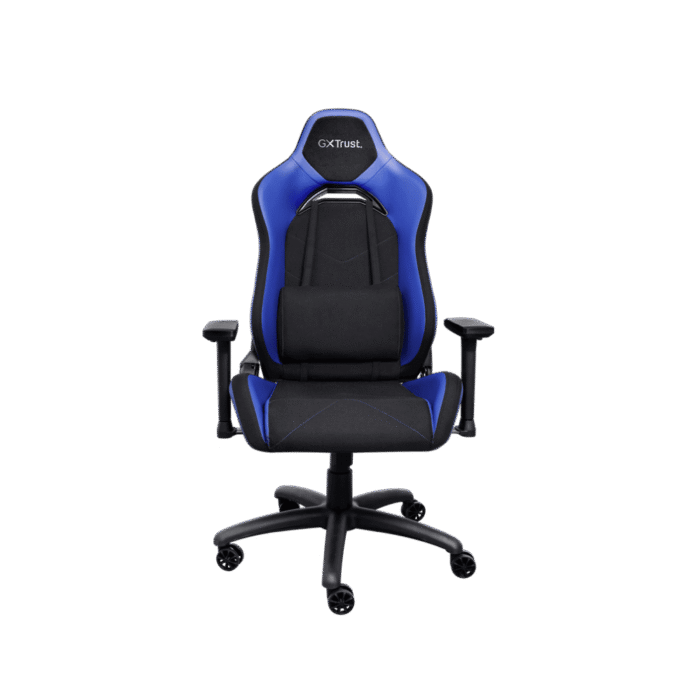 Silla Gamer Trust Ruya Roja y Azul | Diseño Ergonómico | Reclinable | Ajuste de Altura | Acabado Premium Rojo/Azul - Imagen 5