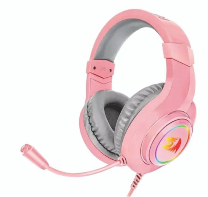 DIADEMA GAMER REDRAGON HYLAS H260 RGB NEGRA - ROSADA - Imagen 4