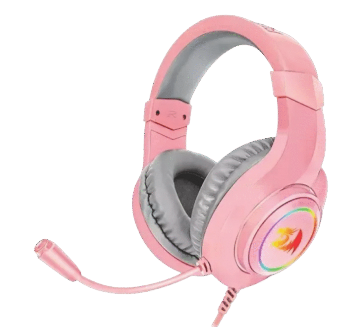 DIADEMA GAMER REDRAGON HYLAS H260 RGB NEGRA - ROSADA - Imagen 3