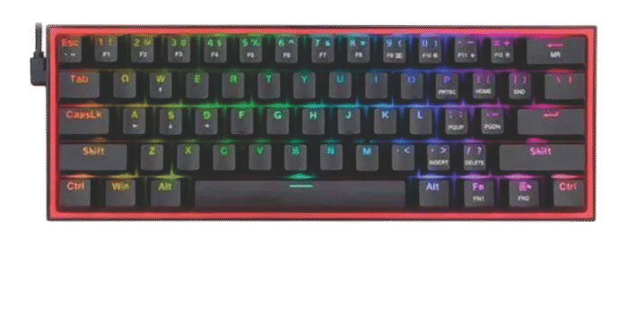TECLADO GAMER REDRAGON FIZZ PRO K616 RGB SWICH ROJO NEGRO - ROSA - Imagen 4