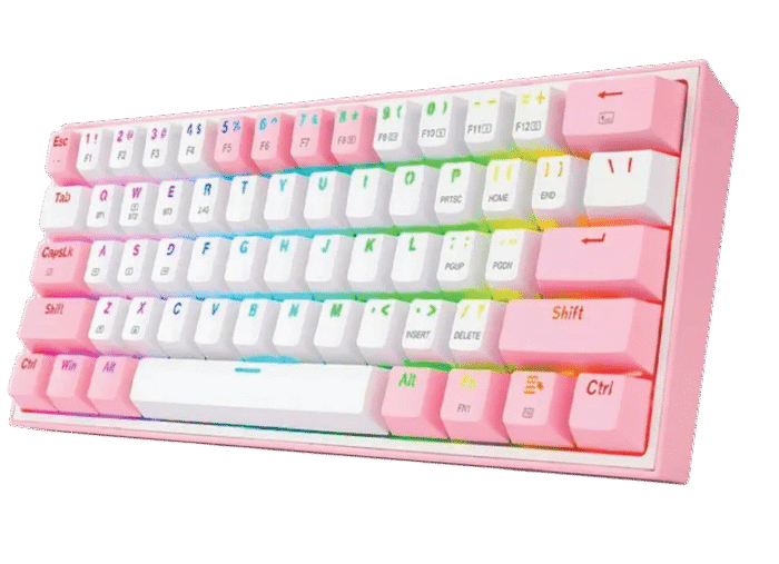 TECLADO GAMER REDRAGON FIZZ PRO K616 RGB SWICH ROJO NEGRO - ROSA - Imagen 2