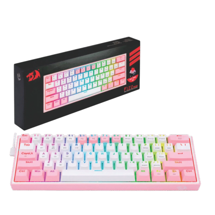 TECLADO GAMER REDRAGON FIZZ PRO K616 RGB SWICH ROJO NEGRO - ROSA - Imagen 3