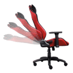 Silla Gamer Trust Ruya Roja y Azul | Diseño Ergonómico | Reclinable | Ajuste de Altura | Acabado Premium Rojo/Azul - Imagen 3