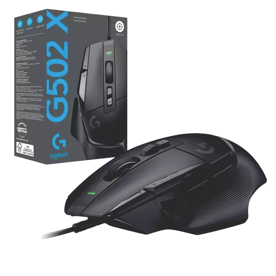 LOGITECH-G502X-Photoroom MOUSE LOGITECH G502X HERO 25K - Imagen 1