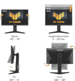 MONITOR ASUS TUF GAMING 27” VG279QL3A FHD IPS PIVOT ALTURA AJUSTABLE 180HZ  1MS - Imagen 3