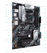 MOTHERBOARD ASUS PRIME B550-PLUS - Imagen 2