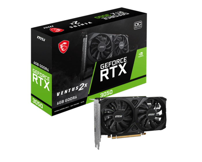 GeForce RTX™ 3050 VENTUS 2X 6G OC TARJETA GRAFICA MSI GeForce RTX™ 3050 VENTUS 2X 6G OC - Imagen 1