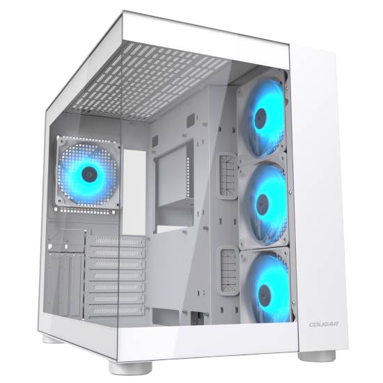 Chasis Cougar F150 – Torre ATX Blanca con Ventana y RGB 0-Photoroom Chasis Cougar FV150 RGB – Edición White (blanca) - Imagen 1