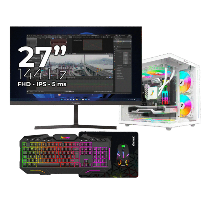 EQUIPO AMD Ryzen™ 5 8500G/ A-620M / 16GB RAM/ SSD 512GB/ MONITOR 27″ JANUS - Imagen 6