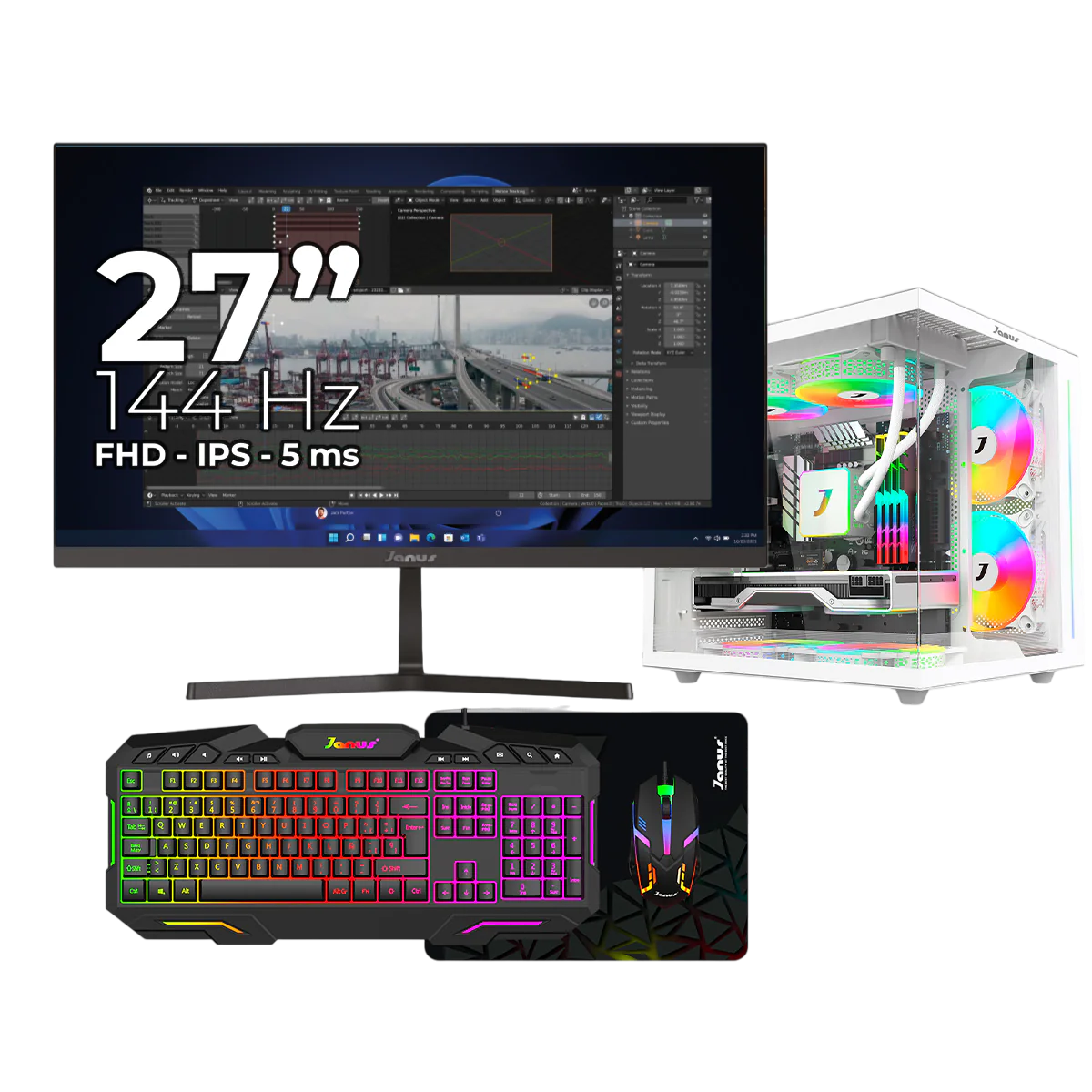 CXpri-M27N-V900B-Photoroom EQUIPO AMD Ryzen™ 5 8500G/ A-620M / 16GB RAM/ SSD 512GB/ MONITOR 27″ JANUS - Imagen 1