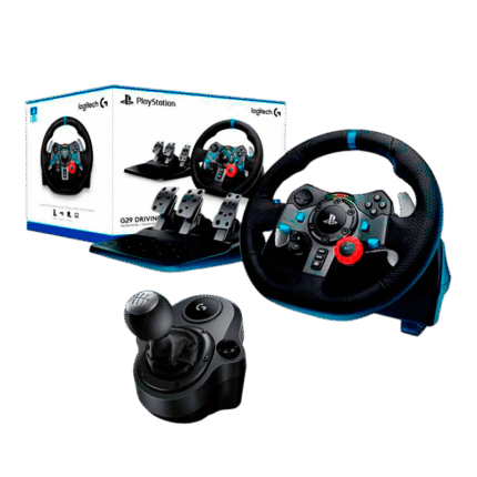 Timón Logitech G29 Driving Force + Palanca de Cambios Logitech Driving Force Shifter