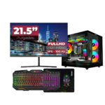 EQUIPO AMD Ryzen™ 5 5600GT | 16GB DDR4 3200MHZ | M.2 512GB |  BOARD A520M | CHASIS PECERA JANUS V900 | MONITOR 21.5" | COMBO TECLADO + MOUSE