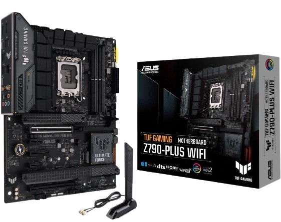 13-119-618-V01-removebg-preview Motherboard ASUS TUF GAMING Z790-PLUS WIFI | LGA 1700 | DDR5 | PCIe 5.0 | WiFi Integrado - Imagen 1