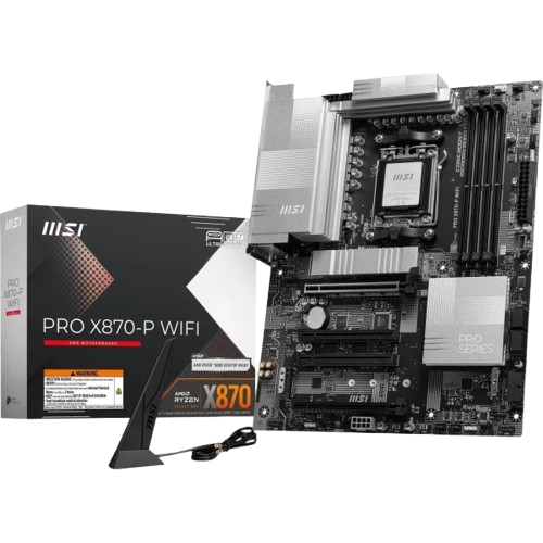 13-144-668-18-600x600.webp-removebg-preview Motherboard MSI PRO X870-P WIFI | Socket AM5 | DDR5 | PCIe 5.0 | WiFi Integrado - Imagen 1