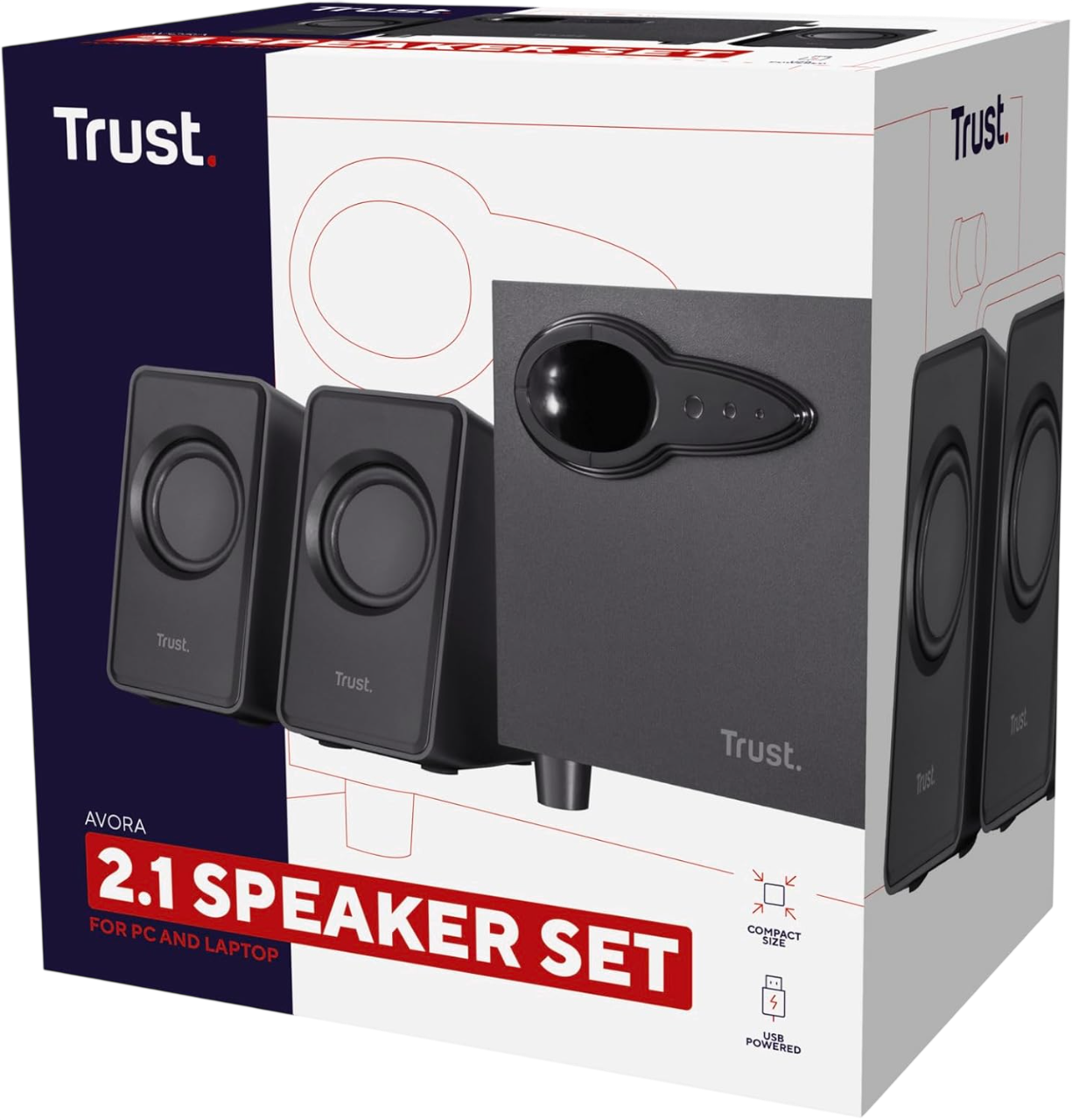 71LCp9SuRGL._AC_SL1500_-Photoroom Parlantes Trust Avora 2.1 | Sonido Potente con Subwoofer | Ideal para PC y Multimedia - Imagen 1