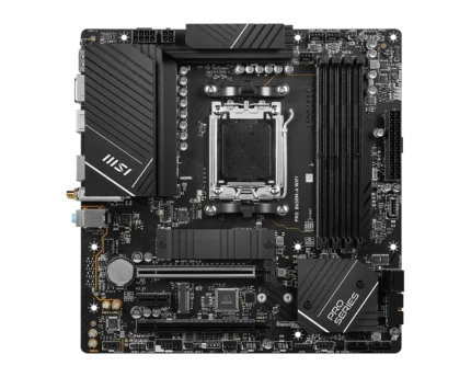 Board MSI PRO B650M-A WIFI | Socket AM5 | DDR5 | PCIe 4.0 | WiFi Integrado | Ryzen Serie 7000