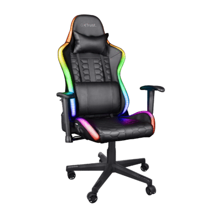 Silla Gaming Trust RGB | Iluminación RGB | Diseño Ergonómico | Reclinable | Ajuste de Altura