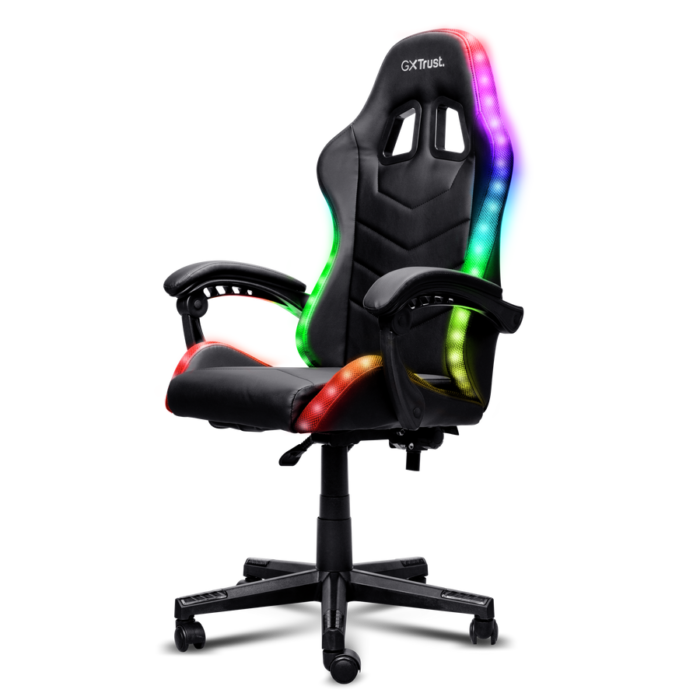 Silla Gaming Trust RGB | Iluminación RGB | Diseño Ergonómico | Reclinable | Ajuste de Altura - Imagen 2