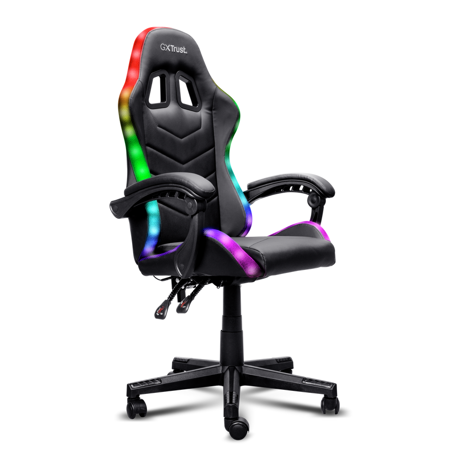 25979_pictures_product_visual_2 Silla Gaming Trust RGB | Iluminación RGB | Diseño Ergonómico | Reclinable | Ajuste de Altura - Imagen 1