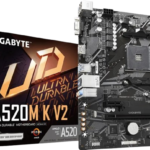 MOTHERBOARD GIGABYTE UD A520M-K V2 - SOCKET AM4 - DDR4