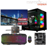 PC Gamer Ryzen 5 8600G + Monitor 22” Full HD | 16GB DDR5 6000MHz RGB | SSD M.2 512GB | Board B650M | Chasis ARGB + Fuente 650W Bronze | Combo Gamer