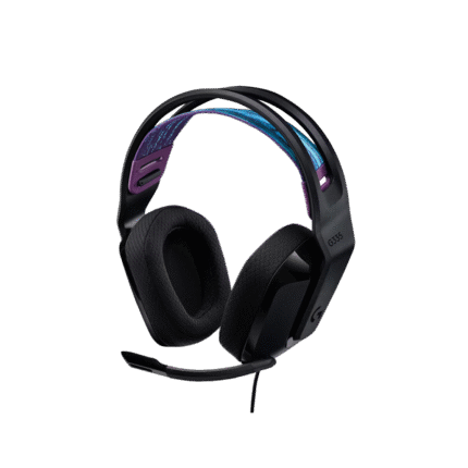 Diadema Logitech G335 Gamer | Audio Estéreo 40mm | Micrófono Flip-to-Mute | Conexión 3.5mm | Diseño Ligero 240g | Multiplataforma