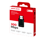 Mercusys N300 Nano USB WiFi | 300Mbps | 2.4GHz | Plug & Play | Diseño Ultra Compacto