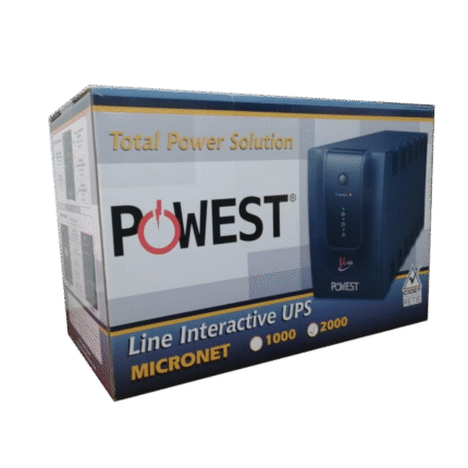 UPS Powest Micronet Line Interactive 1000VA / 2000VA | Regulador AVR | Protección Eléctrica | Respaldo de Energía | Certificación RETIE