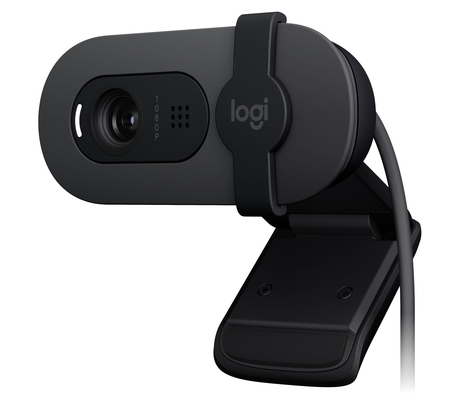 brio-100-gallery-graphite-1 Logitech Brio 100 | Webcam Full HD 1080p | Micrófono Integrado | RightLight 2 | Tapa de Privacidad - Imagen 1