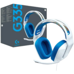Diadema Logitech G335 Gamer | Audio Estéreo 40mm | Micrófono Flip-to-Mute | Conexión 3.5mm | Diseño Ligero 240g | Multiplataforma