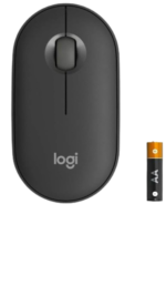 MOUSE LOGITECH INALAMBRICO M350 PLEBBLE 2 BLACK - Imagen 4