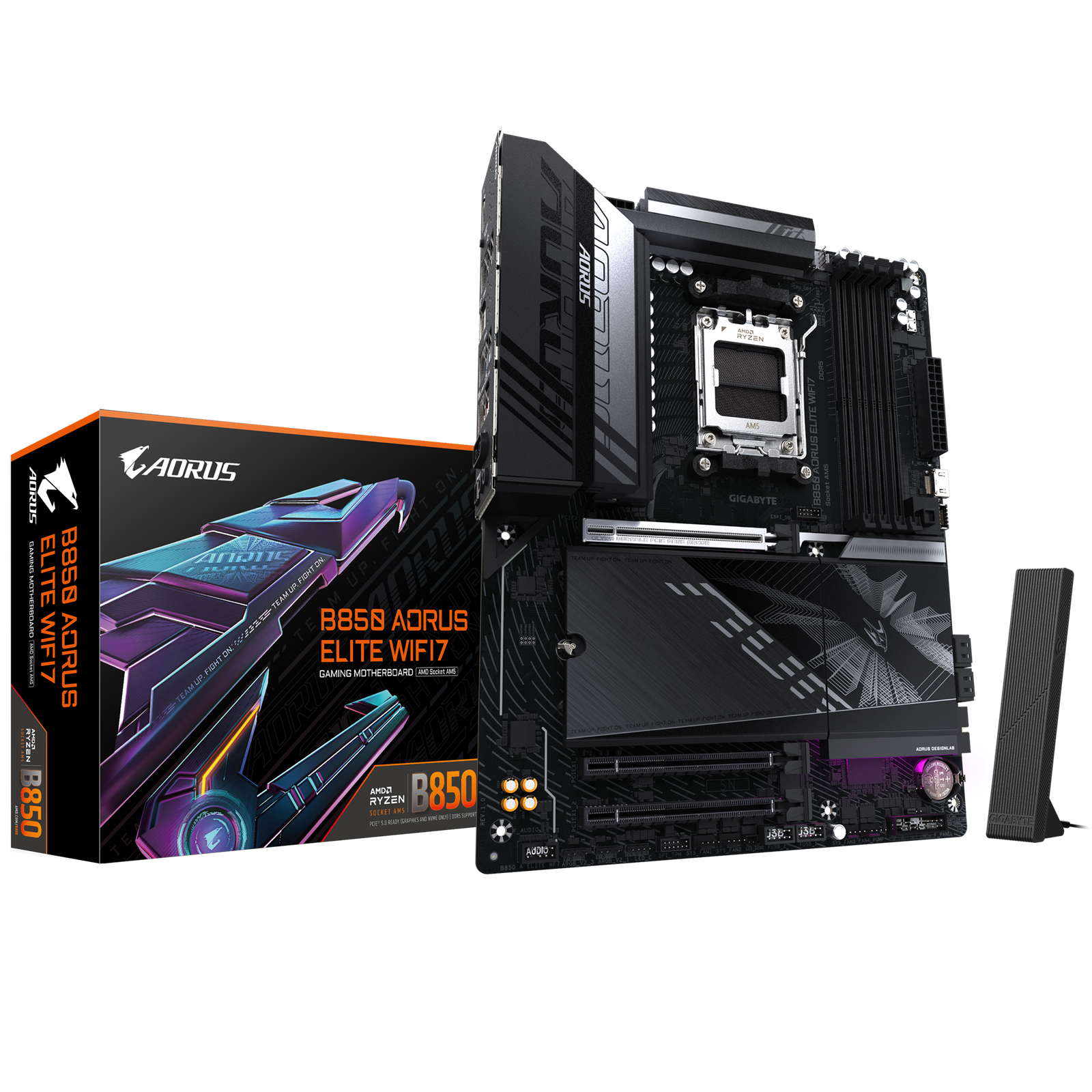 B850 AORUS ELITE WIFI7_01 MOTHERBOARD GIGABYTE B850 AORUS ELITE WIFI 7 - Imagen 1