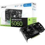 TARJETA GRAFICA PNY RTX5060 8GB / DLSS4 / RAY TRACING / GDDR7 / OVERCLOCKED