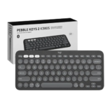 TECLADO LOGITECH PEBBLE KEYS 2 K380 BLUETHOOTH MULTIDISPOSITIVO GRAFITO