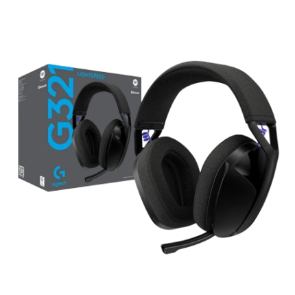 DIADEMA GAMER INALAMBRICA LOGITECH G321 LIGHTSPEED BLUETOOTH PC/PS5/SWICH NEGRA