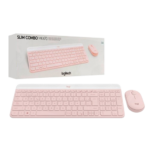 COMBO TECLADO Y MOUSE INALAMBRICO SLIM LOGITECH MK470 PINK