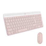 COMBO TECLADO Y MOUSE INALAMBRICO SLIM LOGITECH MK470 PINK - Imagen 2