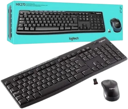 COMBO TECLADO Y MOUSE INALAMBRICO LOGITECH MK270