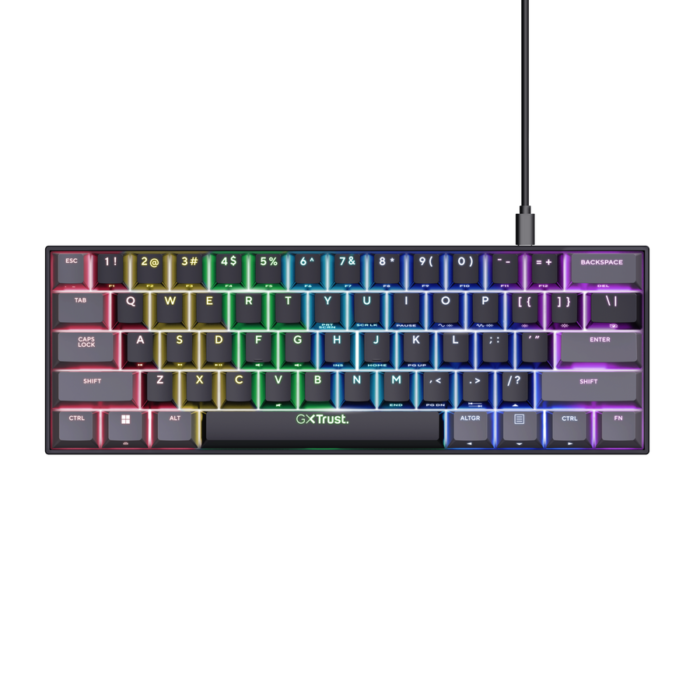 TECLADO MECANICO GAMER TRUST ACIRA GXT867 60% - Imagen 4