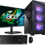 EQUIPO RYYZEN 5 5600XT / BOARD MSI B550 WIFI / 16GB RAM DDR4 3200MHZ / SSD 512GB / FUENTE 600W 80+ BRONZE / TARJETA GRAFICA RX9060XT 8GB / MONITOR 23.8" / COMBO TECLADO + MOUUSE