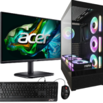 EQUIPO CORE I7 14700 / BOARD ASUS PRIME PRO H610M-K / 16GB RAM DDR4 3200MHZ / SSD M.2 512GB / VENTILADOR RGB A-400LF / FUENTE 600W 80+ BRONZE / CHASIS PECERA W82 / MONITOR 23.8" / COMBO TECLADO + MOUSE
